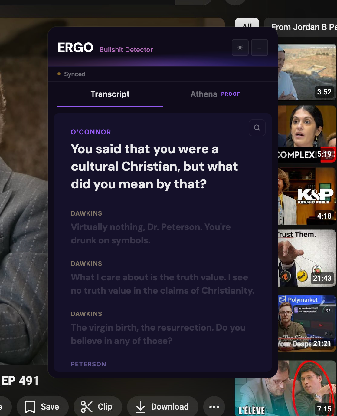 Ergo — live transcript